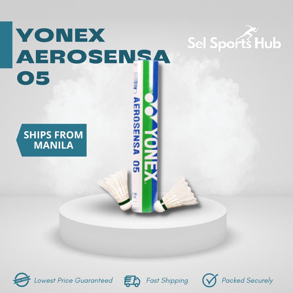 Yonex Aerosensa 05 Badminton Shuttlecock 12pcs / 1 Tube Shopee
