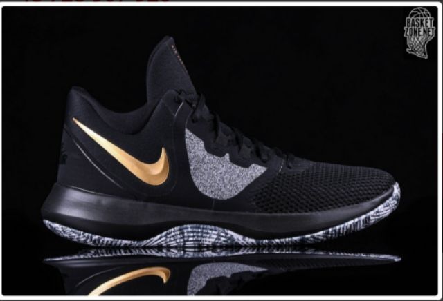 nike air precision 2 black and gold