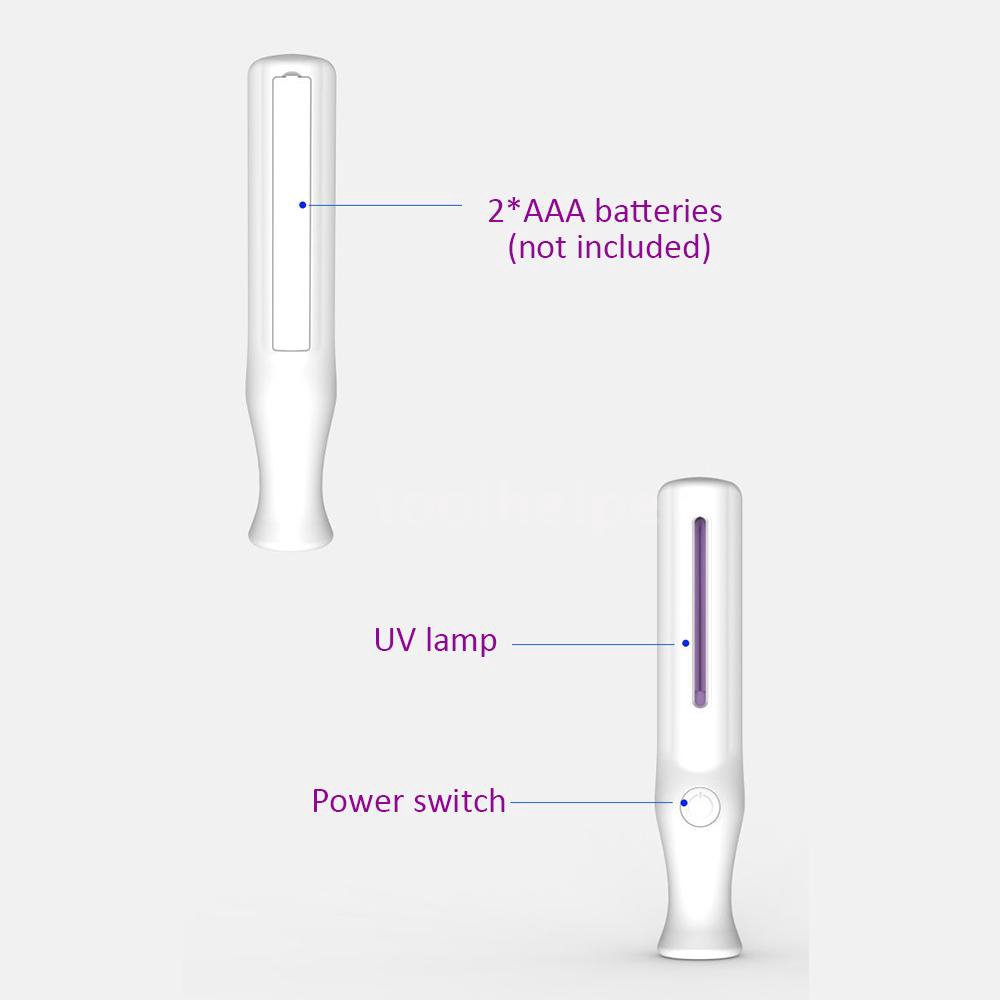 UV Sterilizer Light Sterilization Lamp Battery-powered Disinfect Dividing  Mite Ultraviolet Germicidal Lamp for Car Household Bathroom Portable |  Shopee Philippines