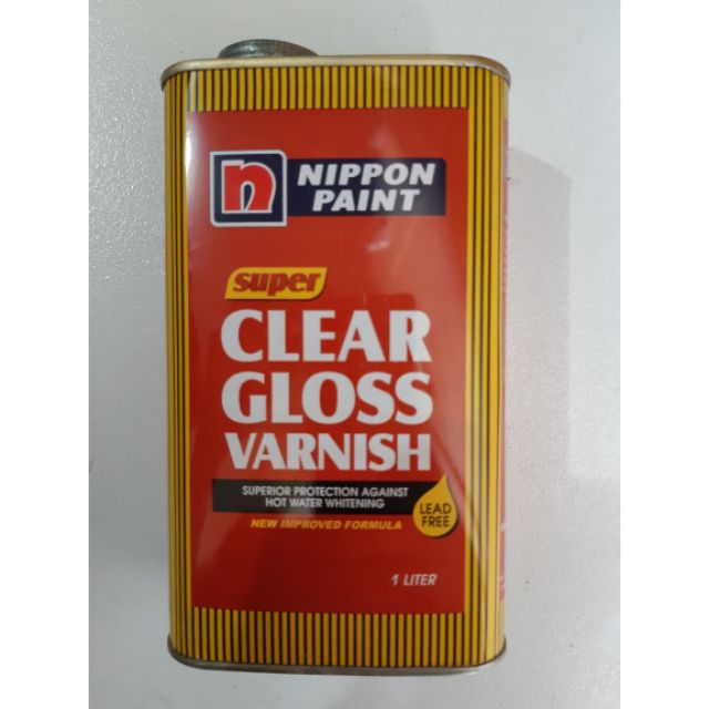 Valspar Clear Gloss Varnish Nippon Paint V'spar (per 1 liter) Shopee