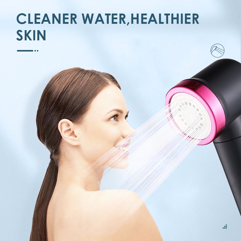 9 Stage Filter Shower Head Chlorine Removal Cleaner Water Skin Care VC