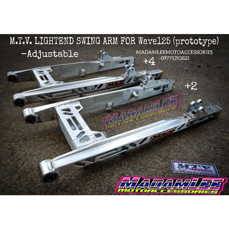 MTV alloy swing arm +4 , +2 Wave , Xrm ,Nice, Smash, Alpha, Pantra