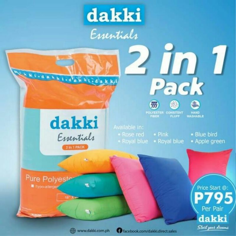 SALE DAKKI 2IN1 TEEN PILLOW Shopee Philippines
