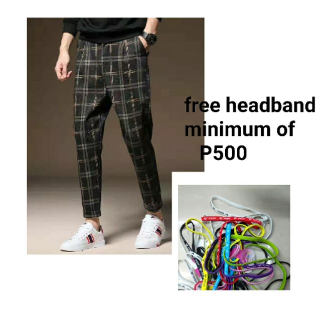 light grey plaid pants