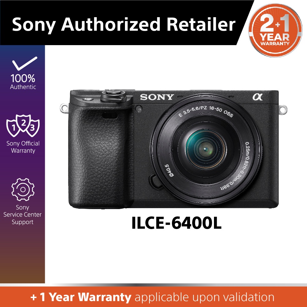 Sony ILCE-6400L/ A6400L Alpha E-mount Camera with Apsc Sensor with