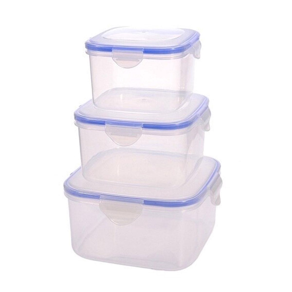 MB-3302 Stackable Microwave 3 Piece Airtight Food Container Box Set ...