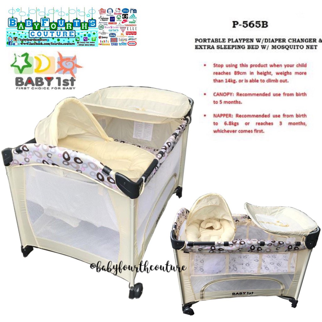 baby sleeping in playpen