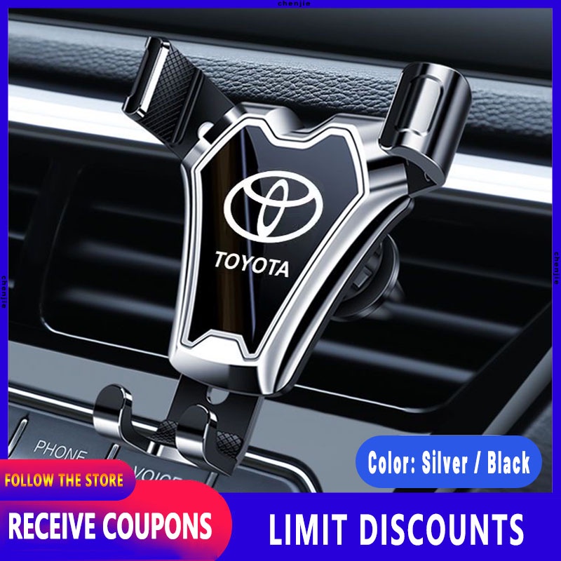 thumbnail image 2 of Universal Car Air Vent Mount Phone Holder For Toyota Highlander 2015-2019 – Carbon Fiber Look 2 of 5