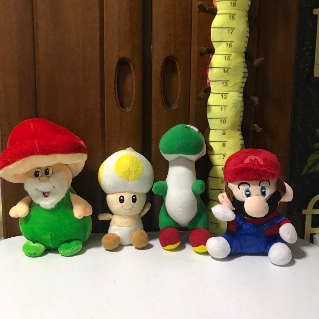 mario mushroom stuffed toy