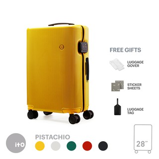 yellow carry on luggage