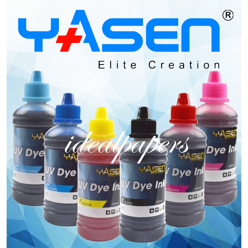 Yasen Uv Dye Ink For Epson Inkjet Printers 100ml Shopee Philippines 6383