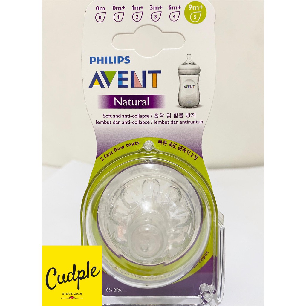 Philips Avent Natural Grown Up Flow Teat 9m 2 Pcs Shopee Philippines