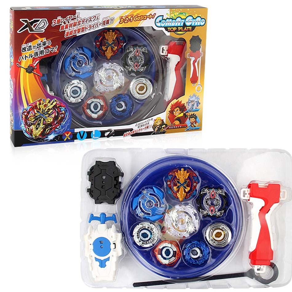 Beyblade Burst Box 4d Set With Launcher Arena Metal Fight Battle Toys 