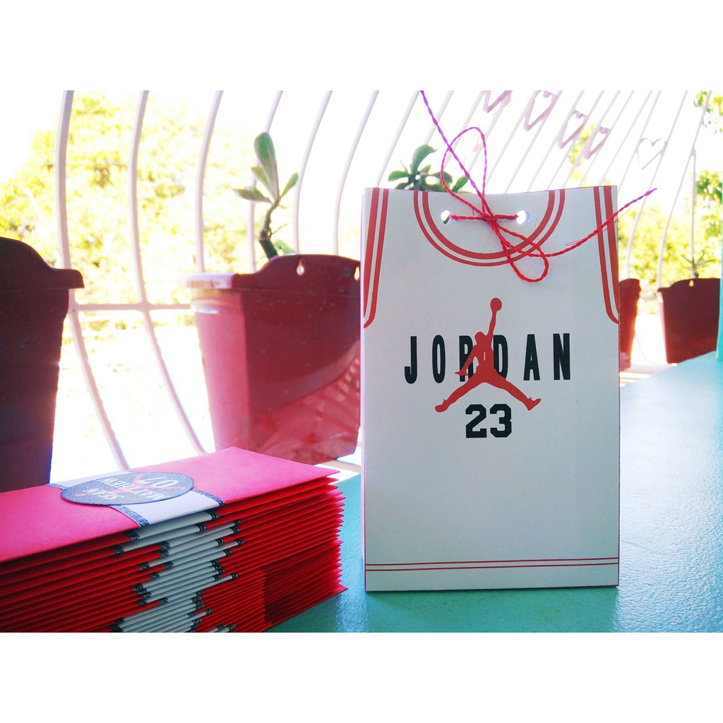 10pcs Jordan Theme Loot bag Personalized lootbags Shopee Philippines