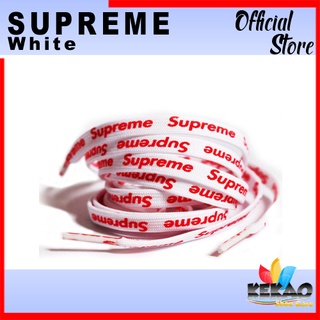 NEW RED OR BLACK SUPREME SHOELACES DOUBLE SIDED STAMPED LOGO FREE SHIPPING