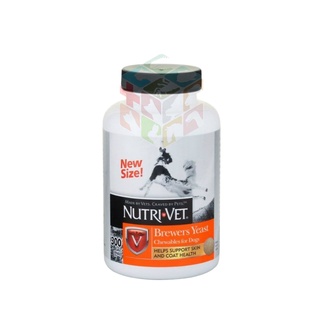 ♛Nutrivet Animal Science BREWERS YEAST with Garlic Chewables for Dogs 50, 120 & 300 Tablet Brewer