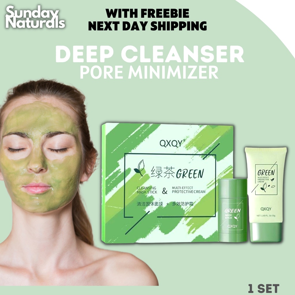 GREEN TEA CLEANSING MASK STICK AND PROTECTIVE CREAM Shopee Philippines