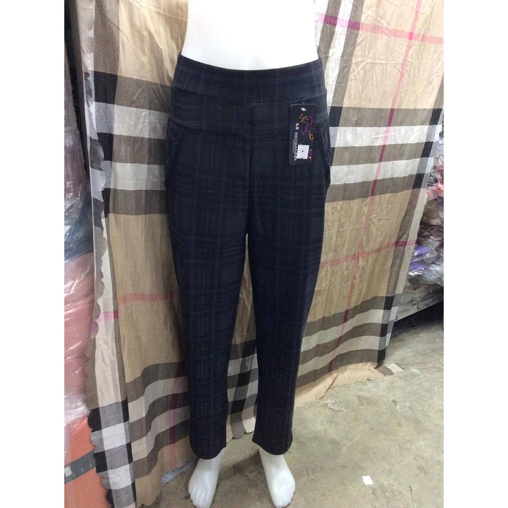 checkered pants plus size