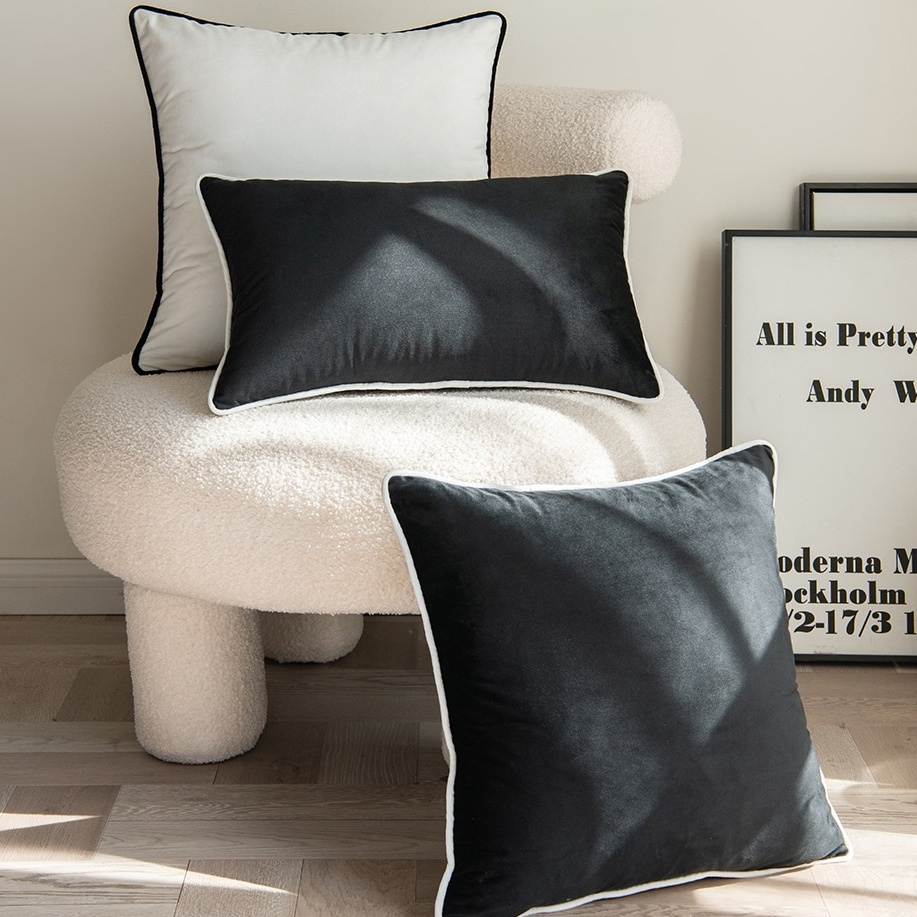 Black And White Sofa Cushions | Baci Living Room