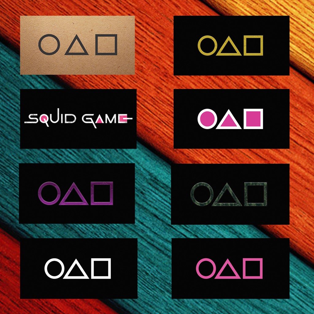 Squid Game Invitation card 8 pcs Sticker Waterproof for your Gadget  Motorcyle Notebook Phone etc. | Shopee Philippines