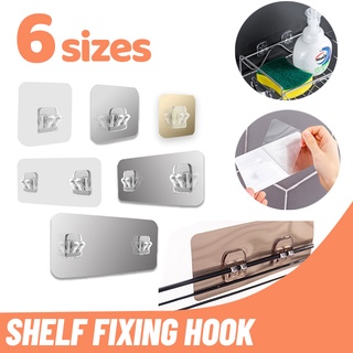 Silver Home Plastic Hooks Waterproof Sticky Hook for Kitchen Bathroom Shelf Sticker,Sticking Wall Strong Adhesive Hook Hanger #1