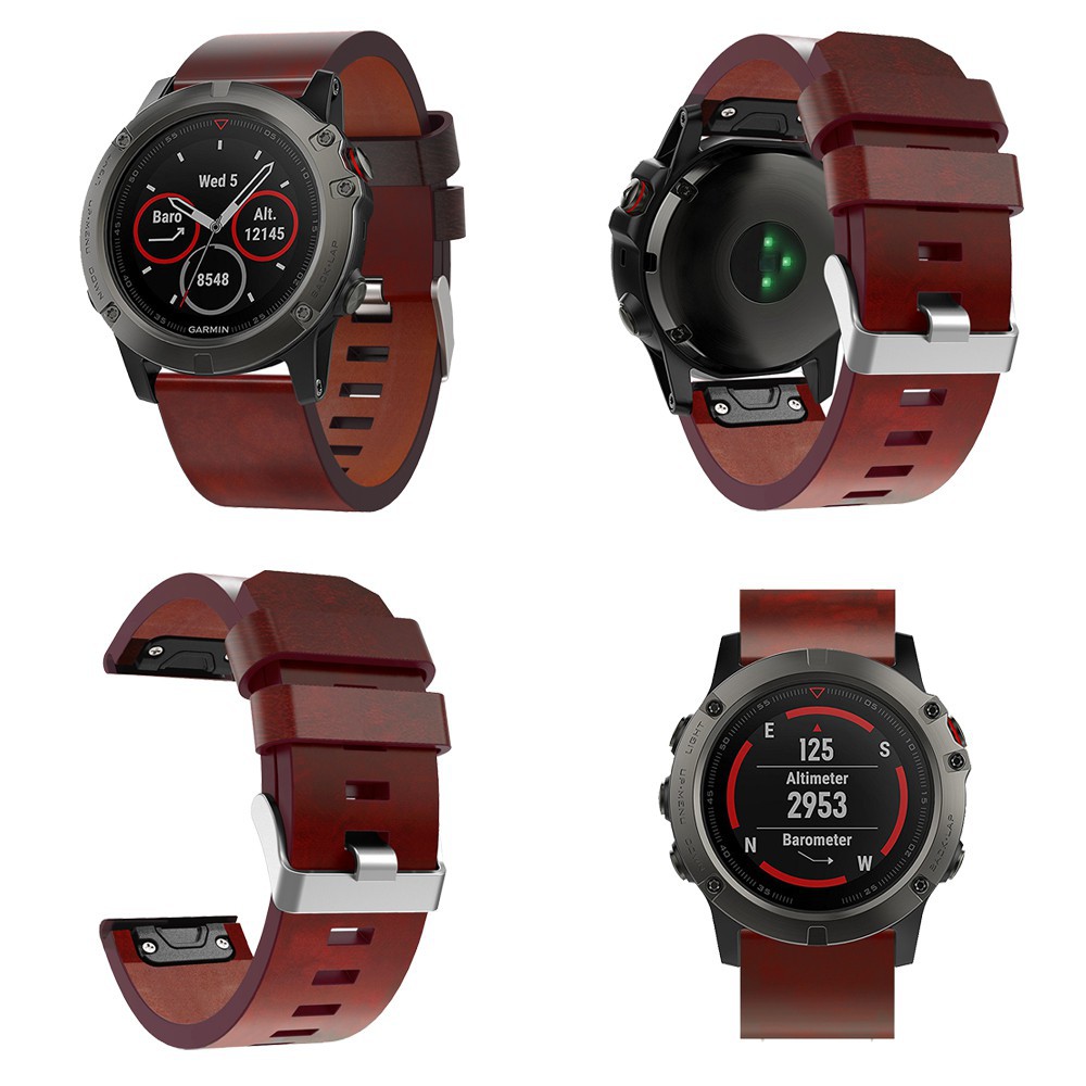garmin fenix 5 leather watch band