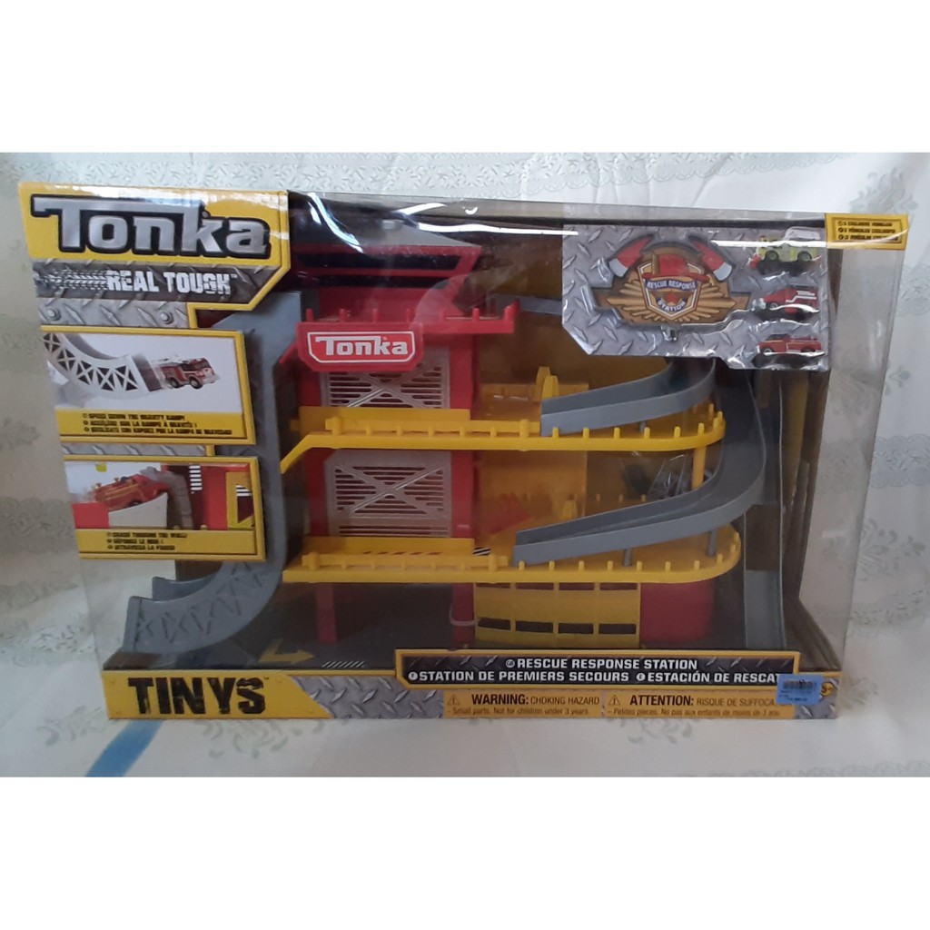 tonka tinys rescue response station playset