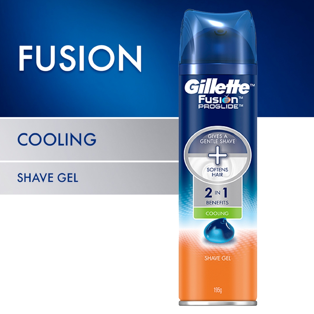 Gillette Fusion ProGlide Cooling Shave Gel (195g) Shopee Philippines