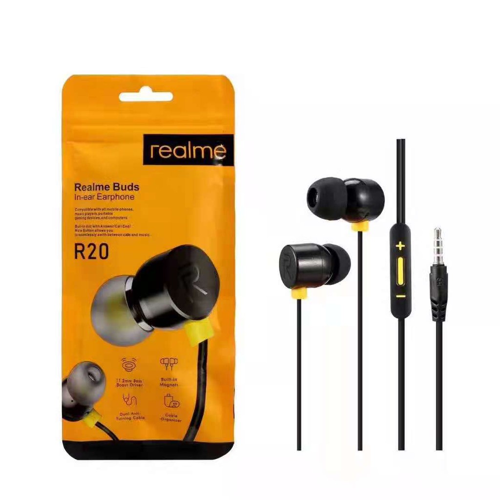R20 Realme Universal Headset High Quality Realme Buds Inear Earphone