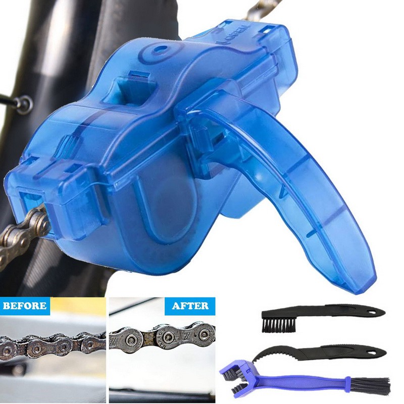 4Pcs Bicycle Chain Washer Mountain Bike Chain Cleaner Brushes Cleaning