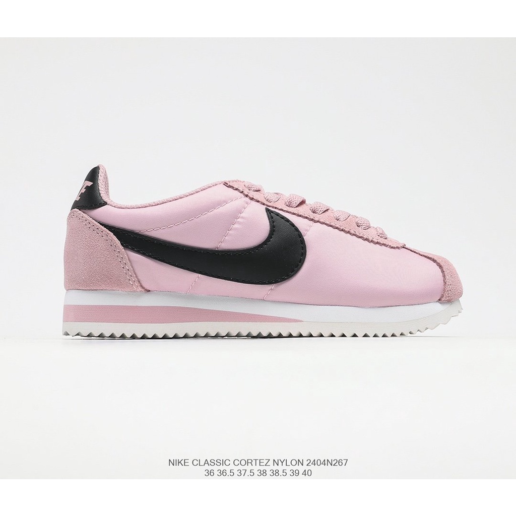 pink suede nike cortez