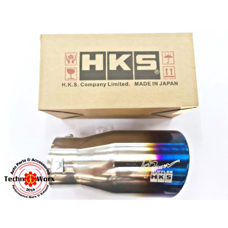 HKS TIP Titanium Burnt Not muffler Accessories No Sound bass effect