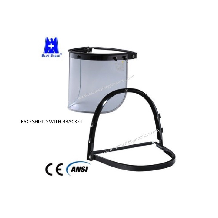 Visor Bracket with Faceshield clear Blue Eagle Shopee Philippines