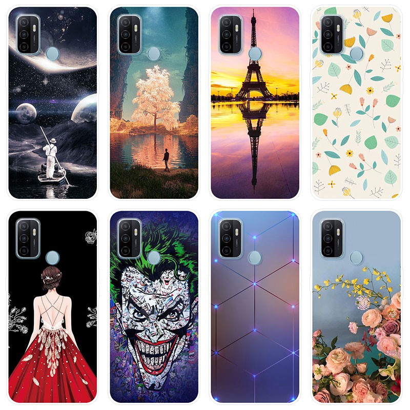 Oppo A53 Case Soft Tpu Silicone Oppo A53 2020 Oppoa53 Casing Phone Case Back Cover Flowers Shopee Philippines