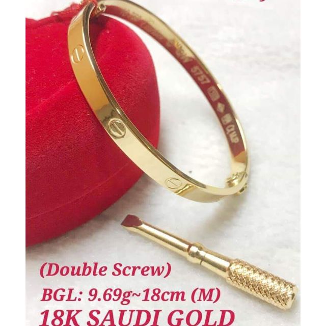 cartier bracelet saudi gold