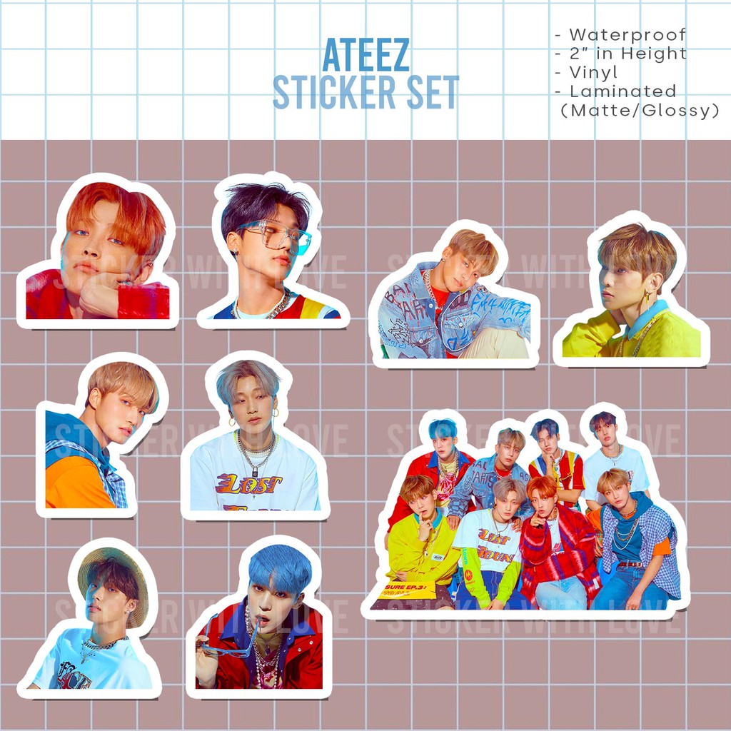 Ateez Stickerdecal Set Shopee Philippines