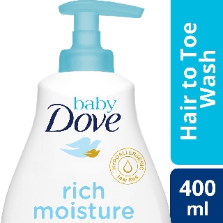 baby dove rich moisture head to toe wash 400ml