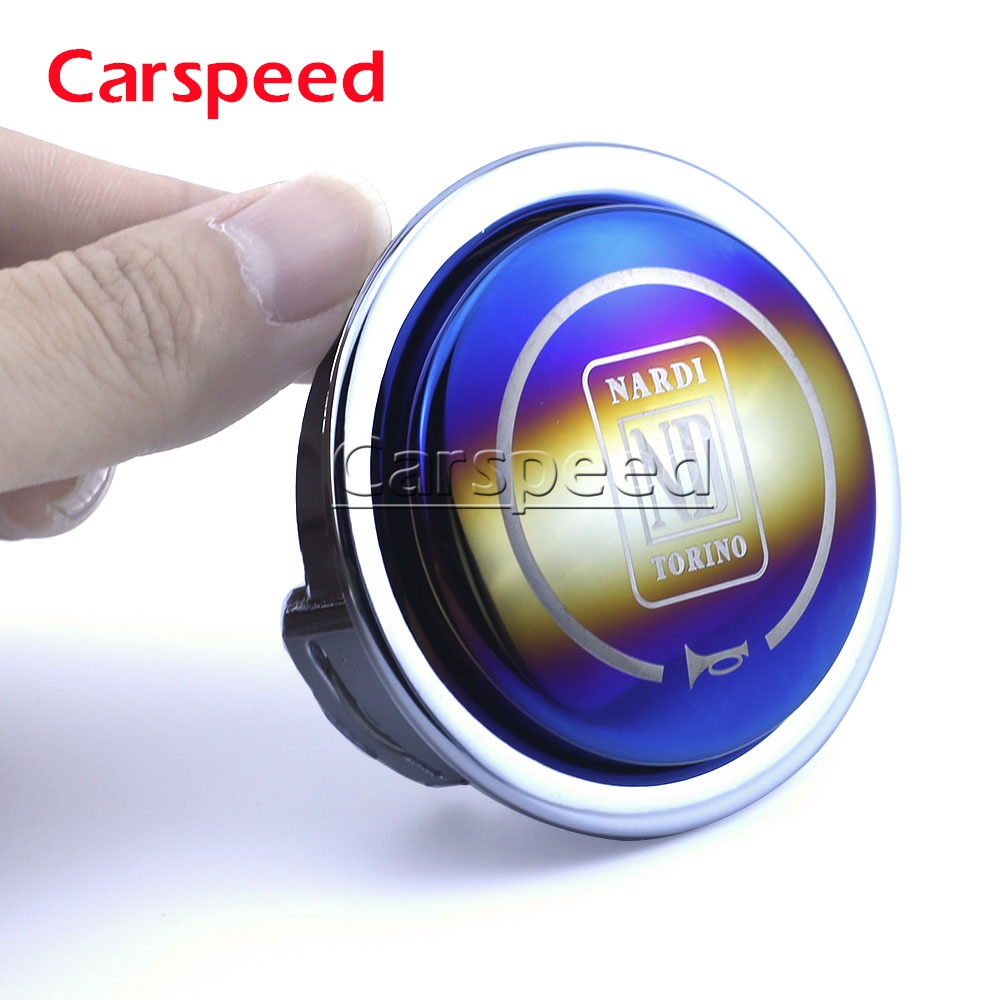 ND NARDI Burnt Blue Car Racing Modified Steering Wheel Horn Button