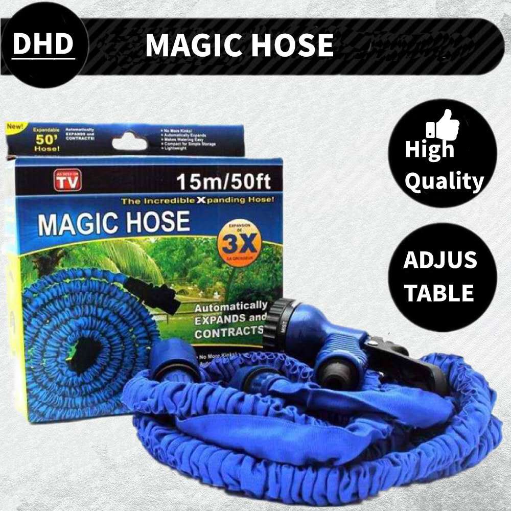 Cb Magic Hose 25ft 50ft 75ft 100ft 125ft 150ft Expandable Flexible Plastic Hose With Spray Gun Shopee Philippines