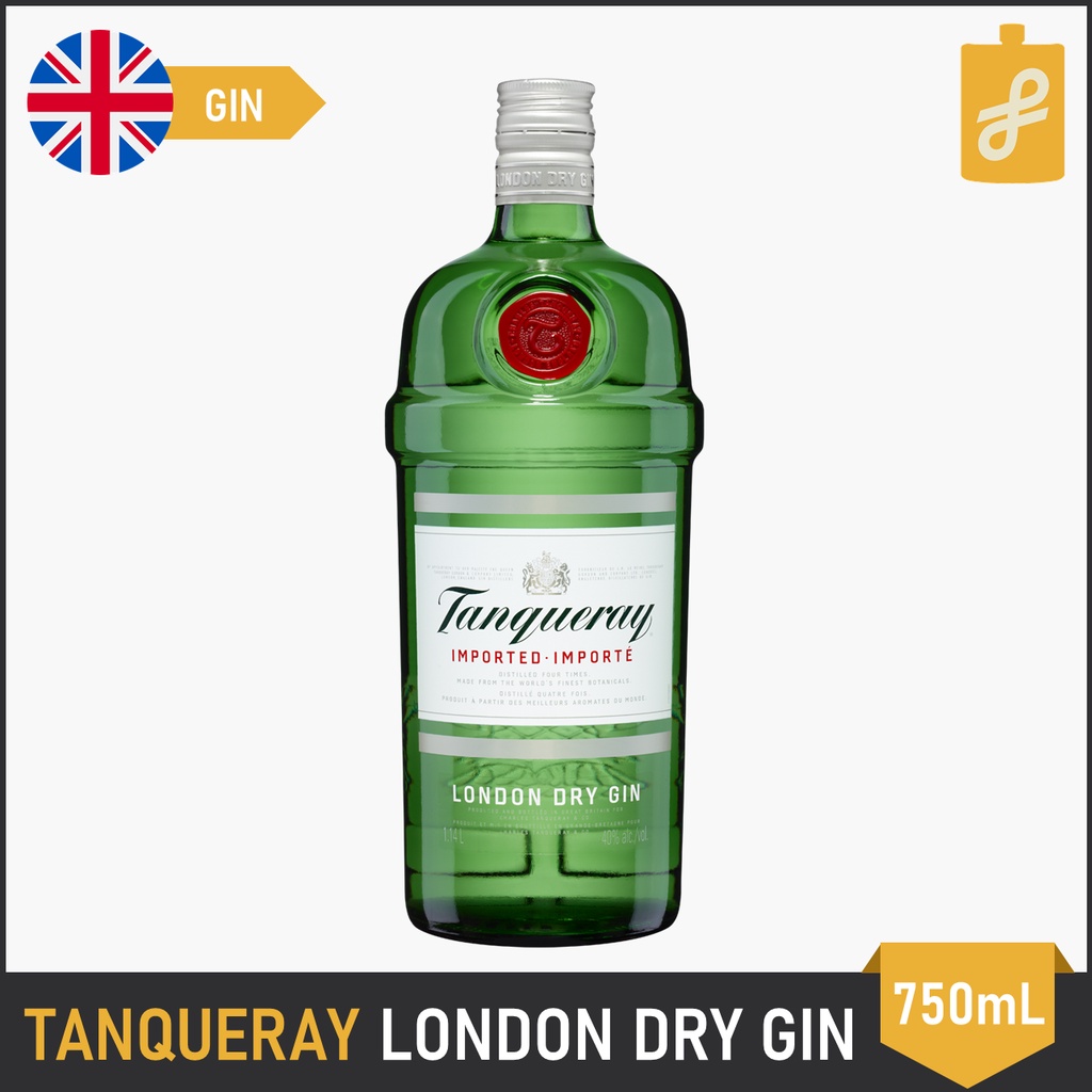 Tanqueray London Dry Gin 750mL Free 2x Schweppes Tonic Water Shopee Philippines