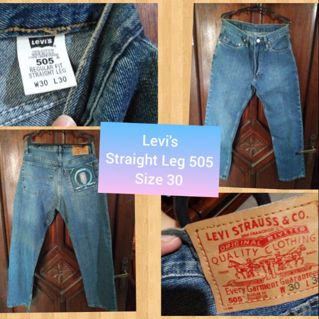 size 30 in levis