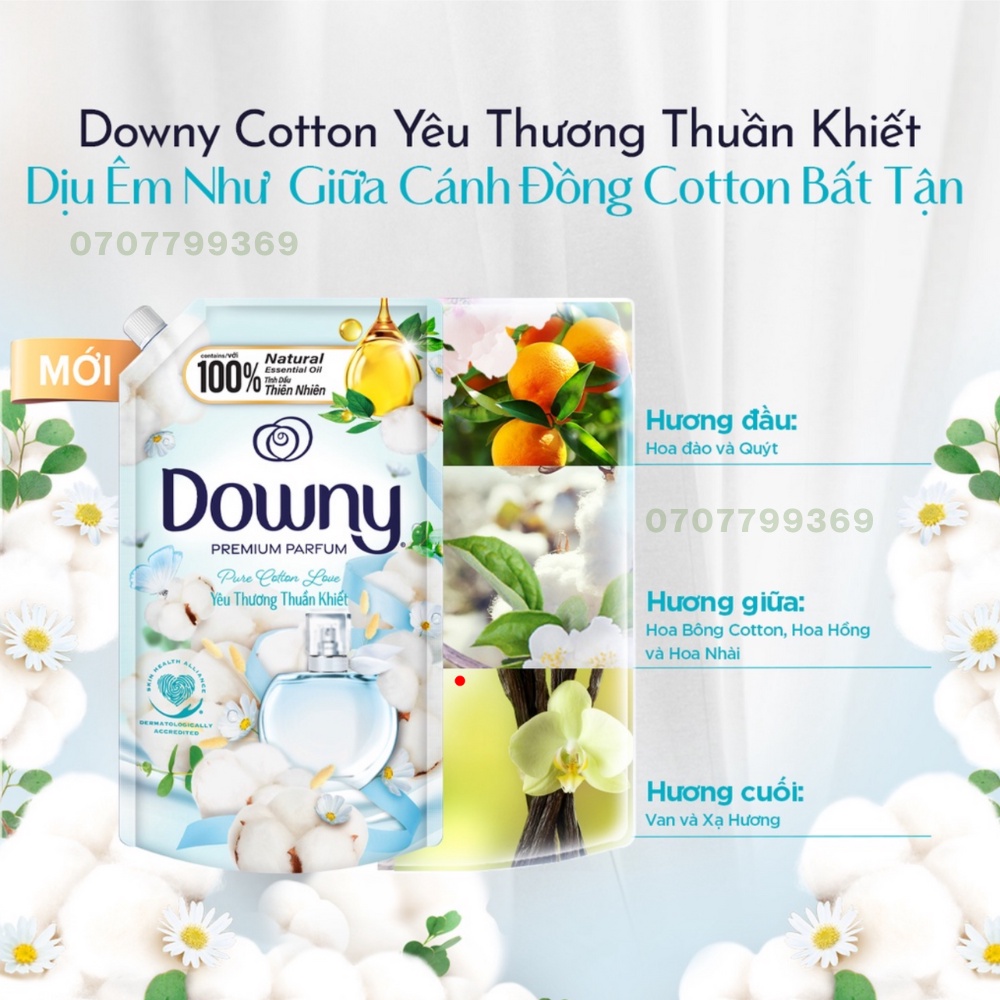 (New Arrival) Downy Fabric Softener Premium Natural Essential Oil With Soft Flavor 2.2L / Bag