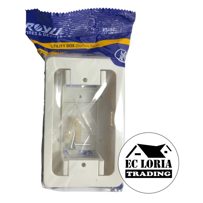 Royu Electrical Wall Mounted PVC Amco Box (Surface Type Utility Box