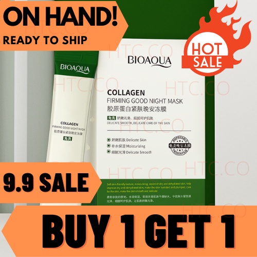 Original Bioaqua Collagen Firming Sleeping / Goodnight mask 20pcs