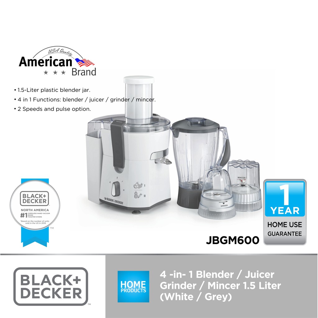 Unboxing Black Decker 500 W Fruit Vegetable Juicer Blender Grinder