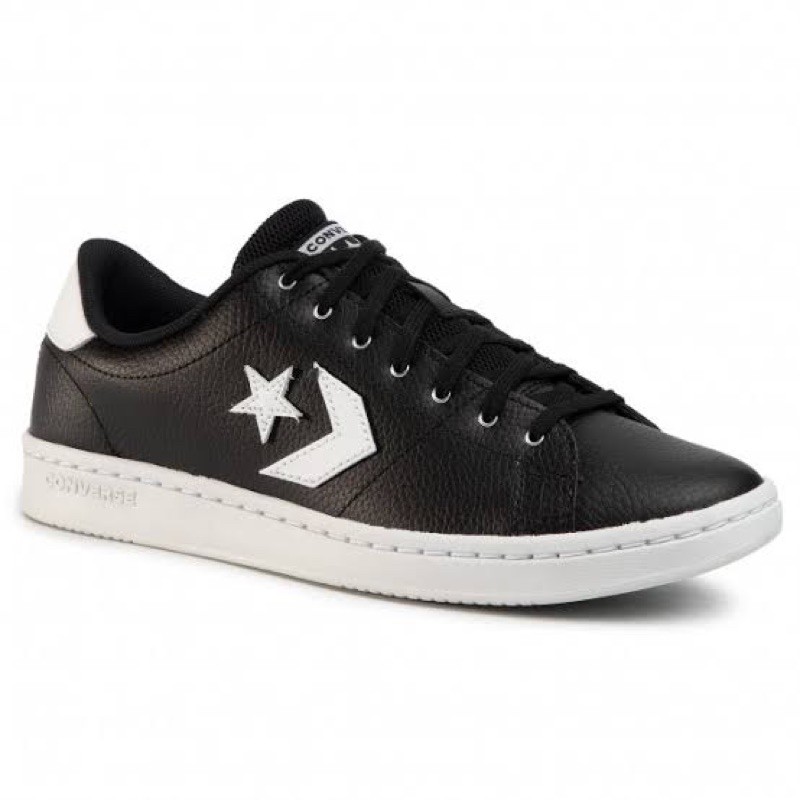 All Court Ox Black/White Leather Low Cut | Shopee Philippines