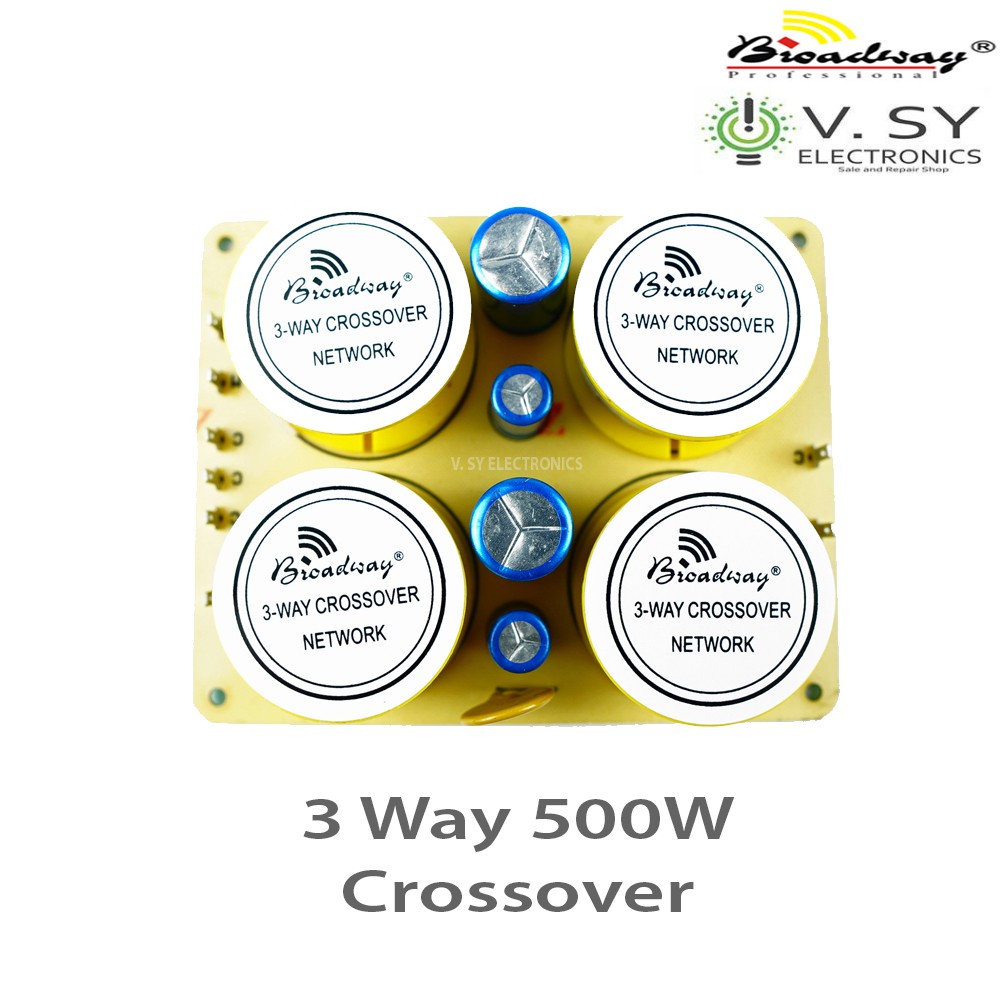 Broadway dn-500w 500w 3 way speaker crossover dividing network dn500w ...