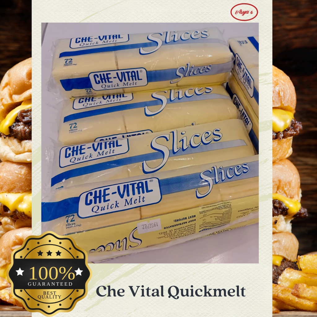 CHE VITAL Quickmelt 72 Sliced Cheese 1kilo Shopee Philippines