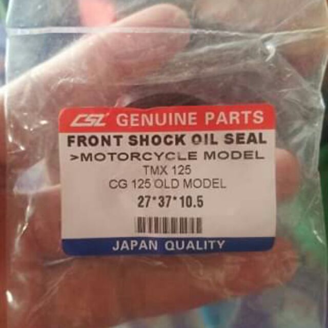 Front Shock oil seal 27*37*10.5. Tmx125 / CG125 old model sold per