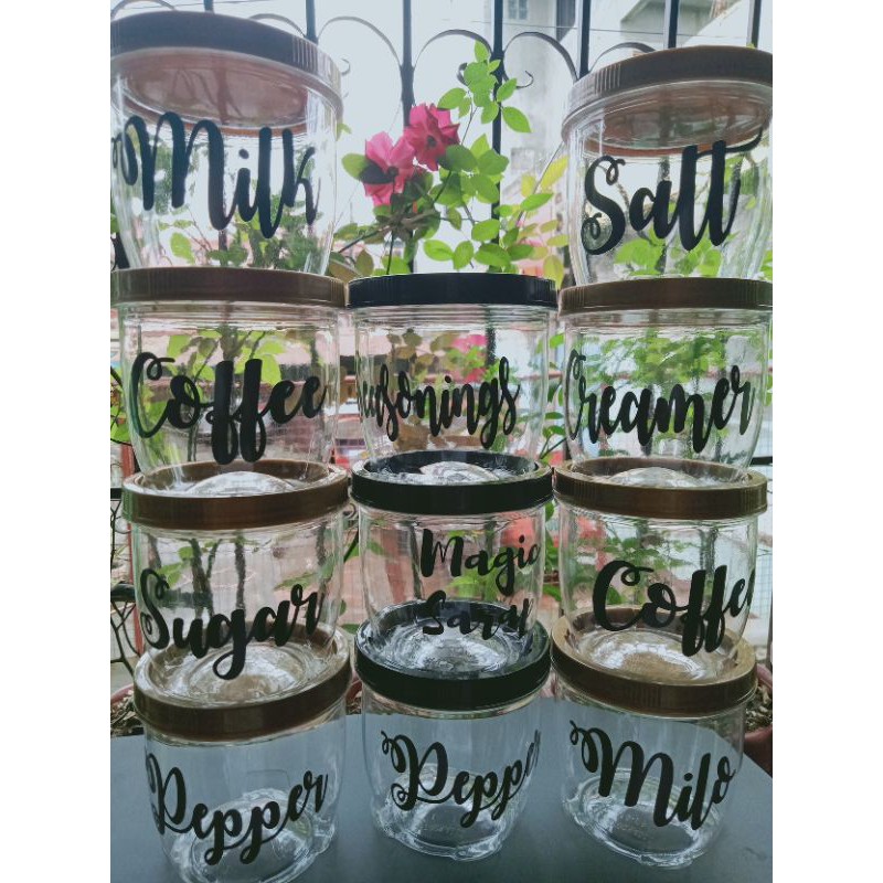 450ml Stackable Jar with Label (PERSONALIZED) | Shopee Philippines